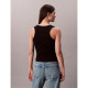 Calvin Klein Γυναικεία αμάνικη μπλούζα Ribbed Cotton Badge Tank Top